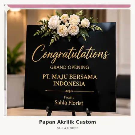 Papan Bunga Akrilik Bunaken